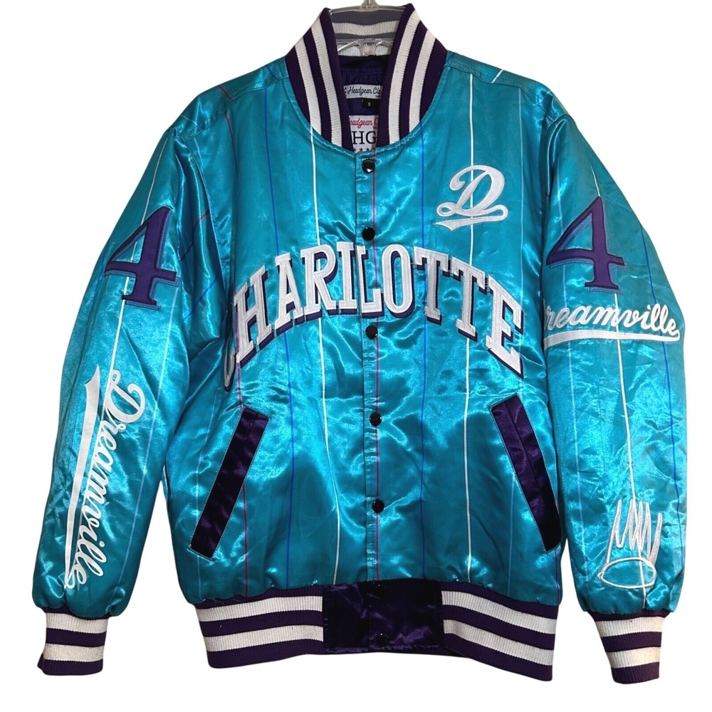 Headgear Classics Men's Dreamville Charlotte J. Cole Teal‎ Aqua Satin Jacket Sm